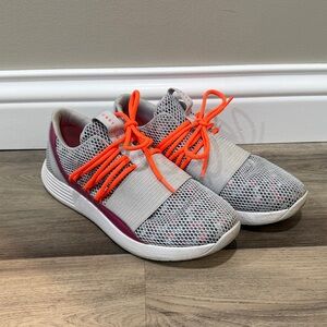 Under Armour Gray and Orange Athletic Shoes